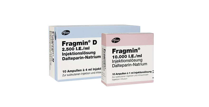 Verpackung vom Produkt Fragmin® / Fragmin® D Ampulle