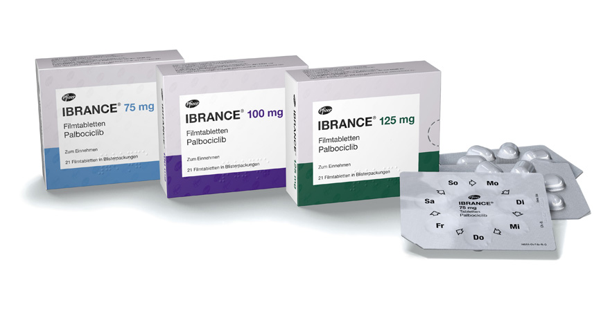 Verpackung vom Produkt Ibrance®